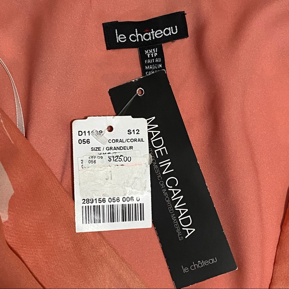 NWT Le Chateau Floral Ombre Mini Dress - Picture 13 of 17